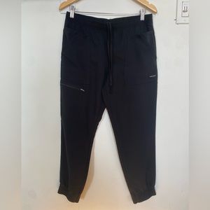 Black jogger scrub pants